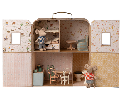 Maileg SuitCasa för lillasyster och lillebror mus
