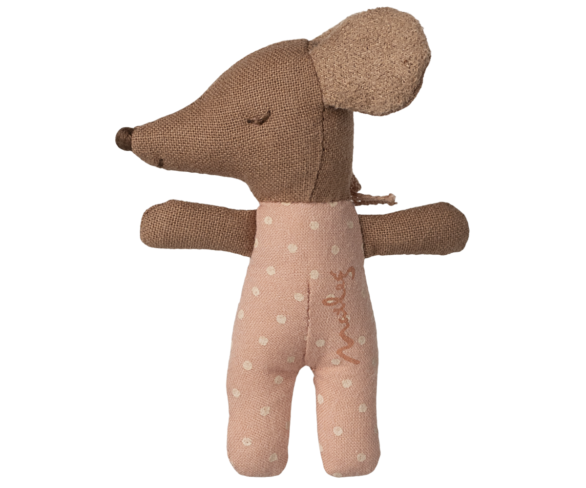 Sleepy / wakey babymus i tändsticksask – Rosa